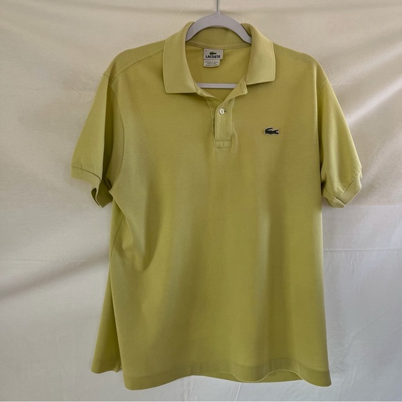 Lacoste Other - Lacoste Light Green/Yellow Polo Short Sleeve Shirt Size 5 (Large)